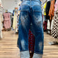 Asymmetrical Layered Jean