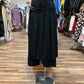 Pleated Overlay Wide-Leg Pants