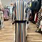 Striped Zip-Up Set