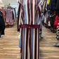 Striped Zip-Up Set