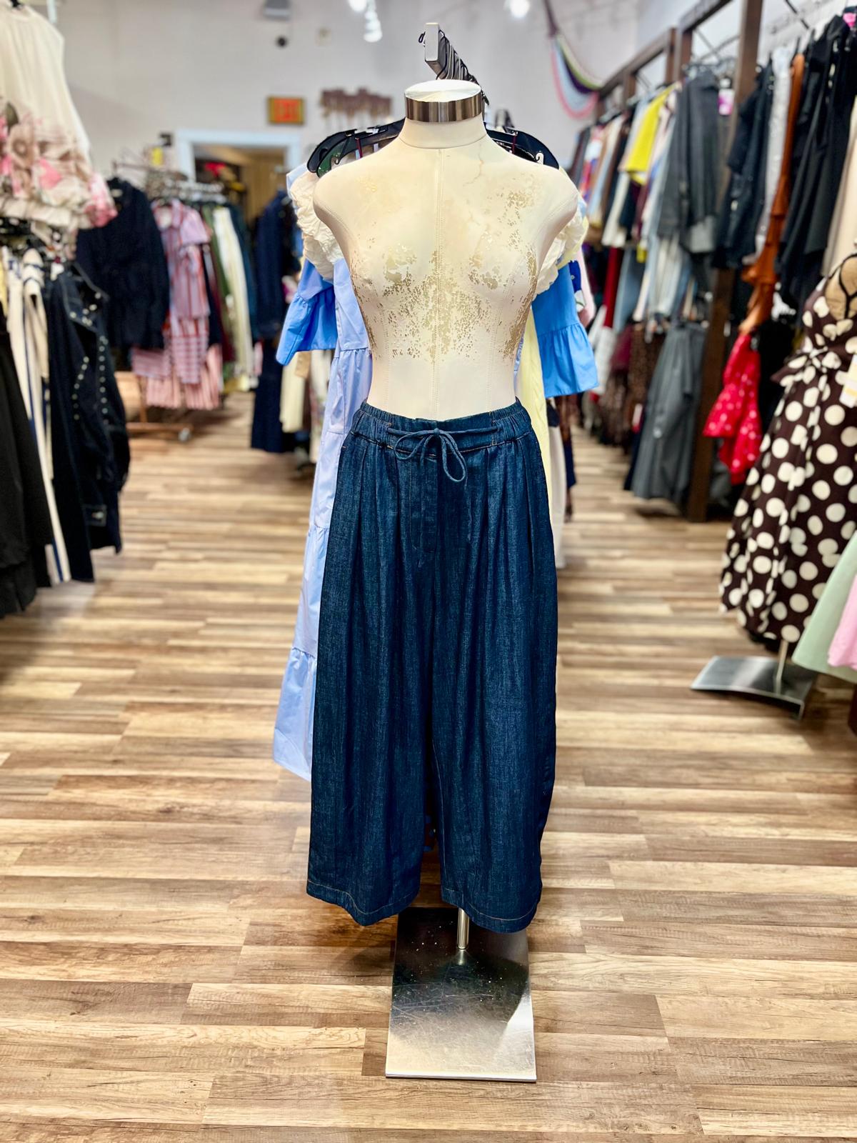 Denim Pant Set
