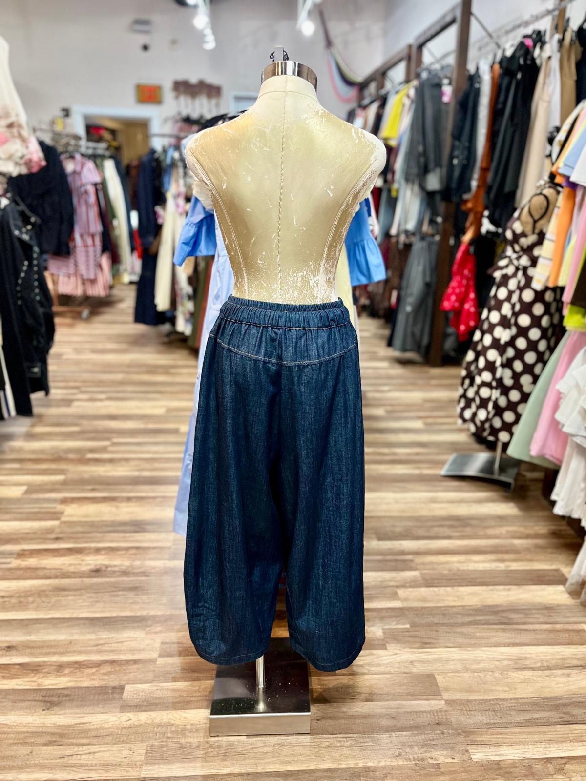 Denim Pant Set