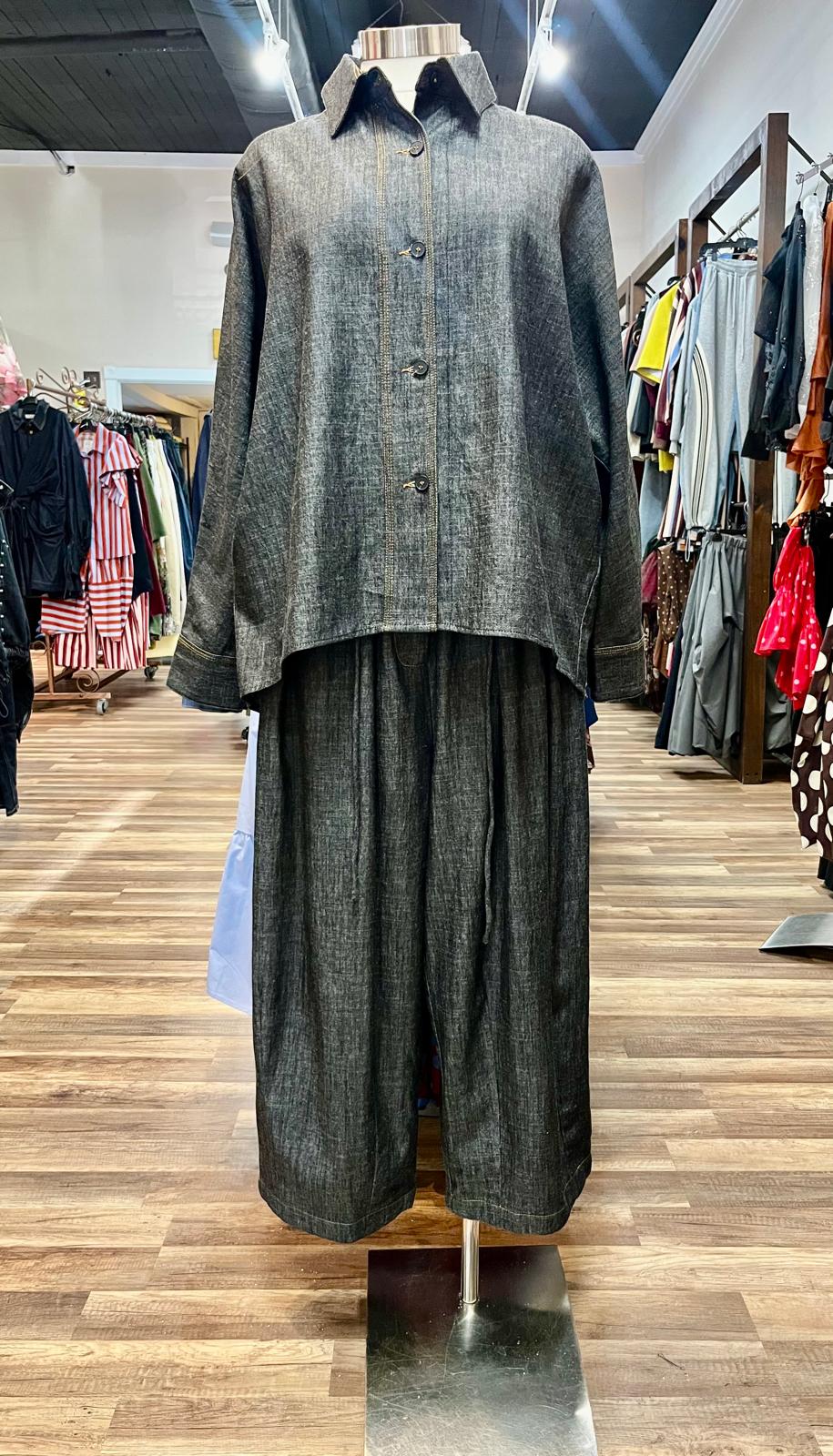 Denim Pant Set