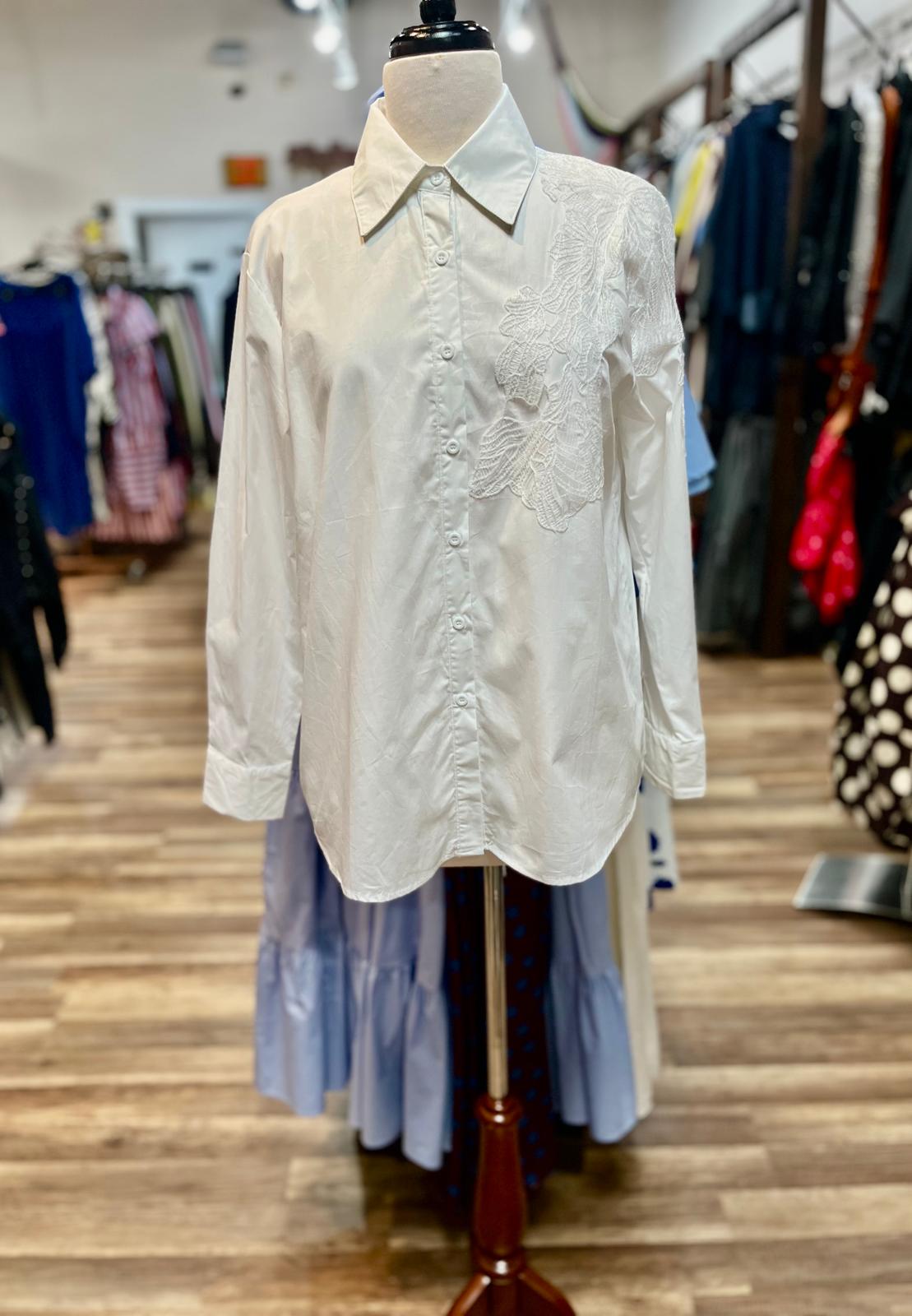 Embroidered Detail Shirt