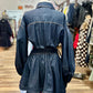 Denim Wrap Shirt Dresss