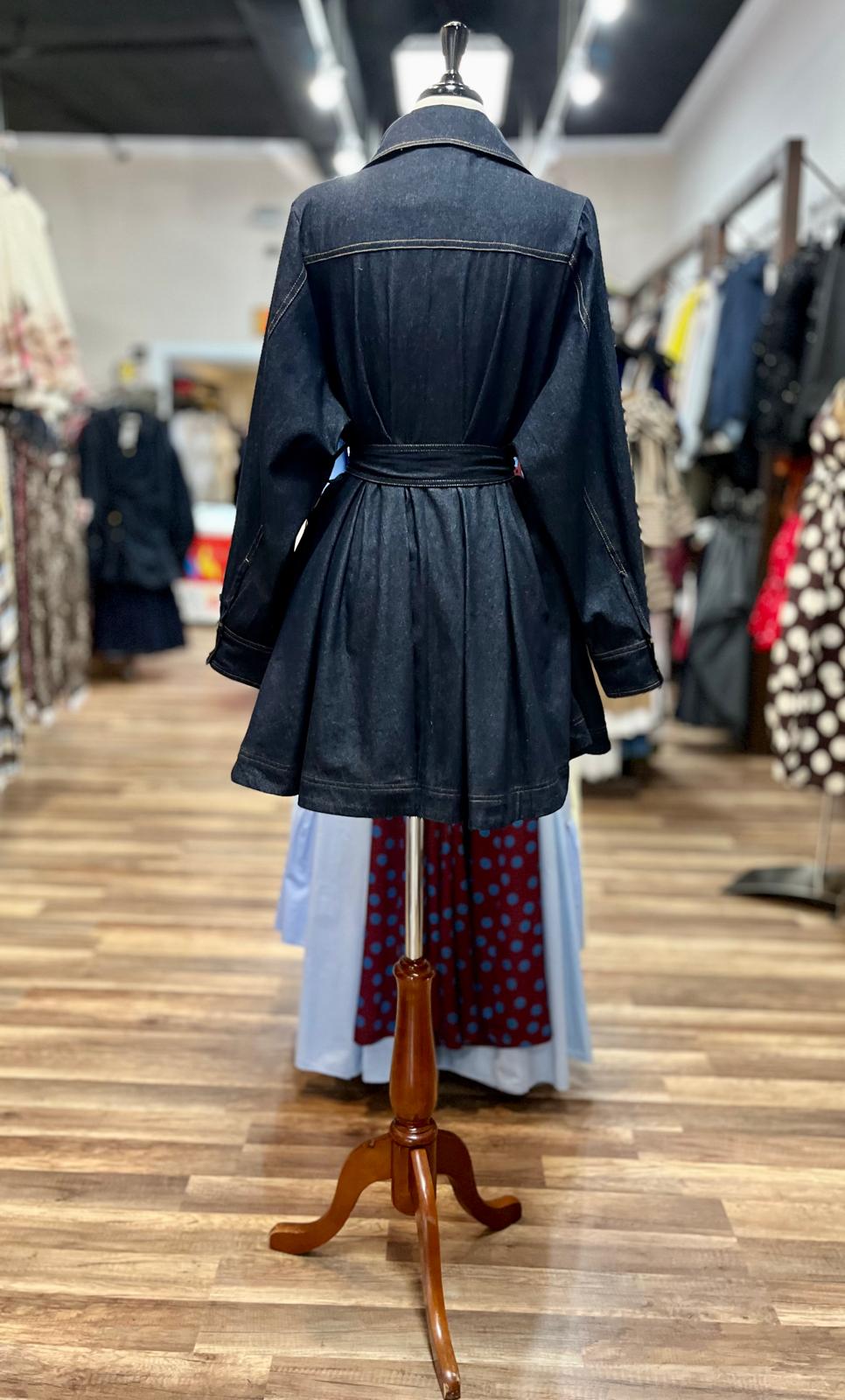 Belted Denim Shirt Dress