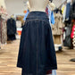 A-Line Denim Midi Skirt