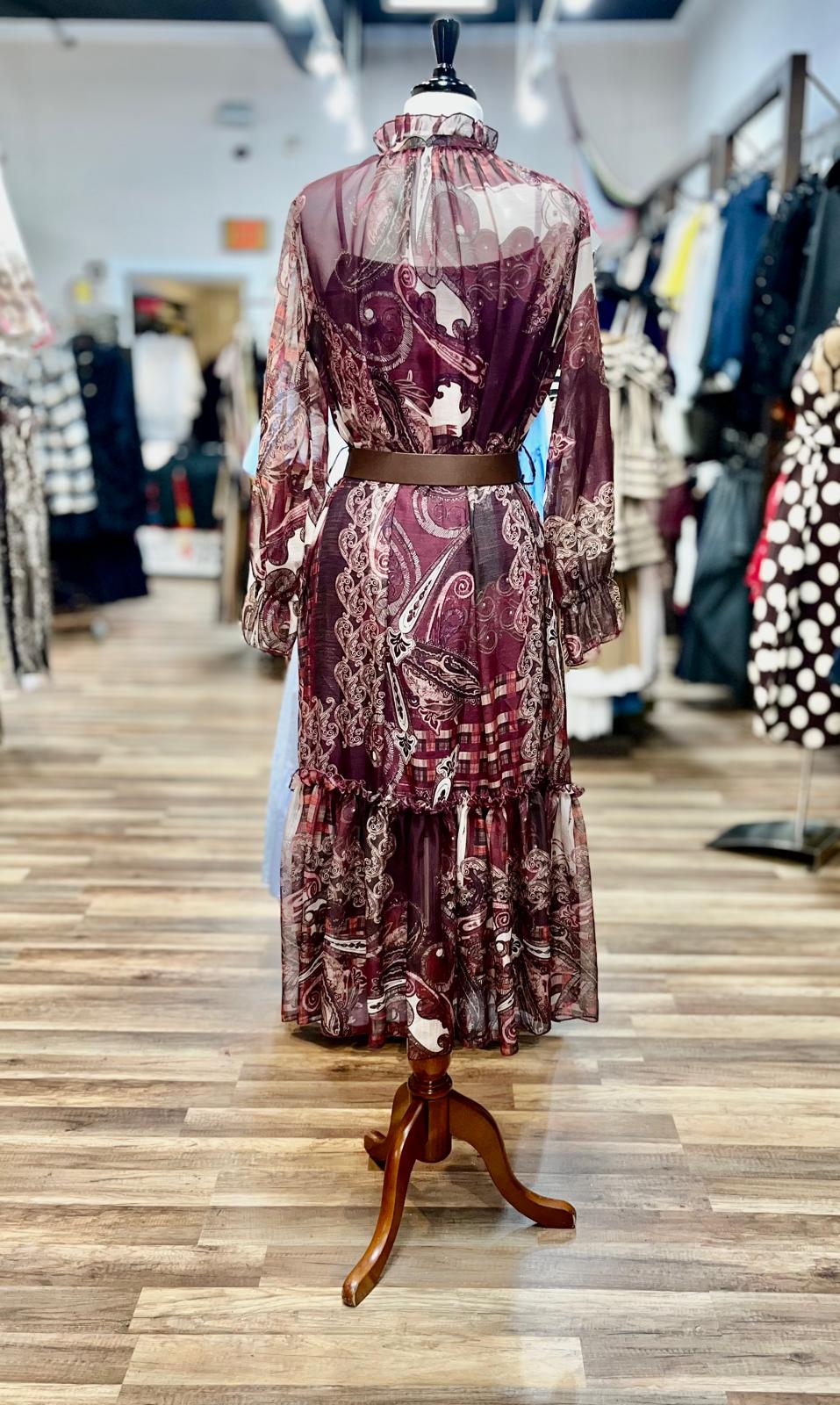 Printed Midi Dress