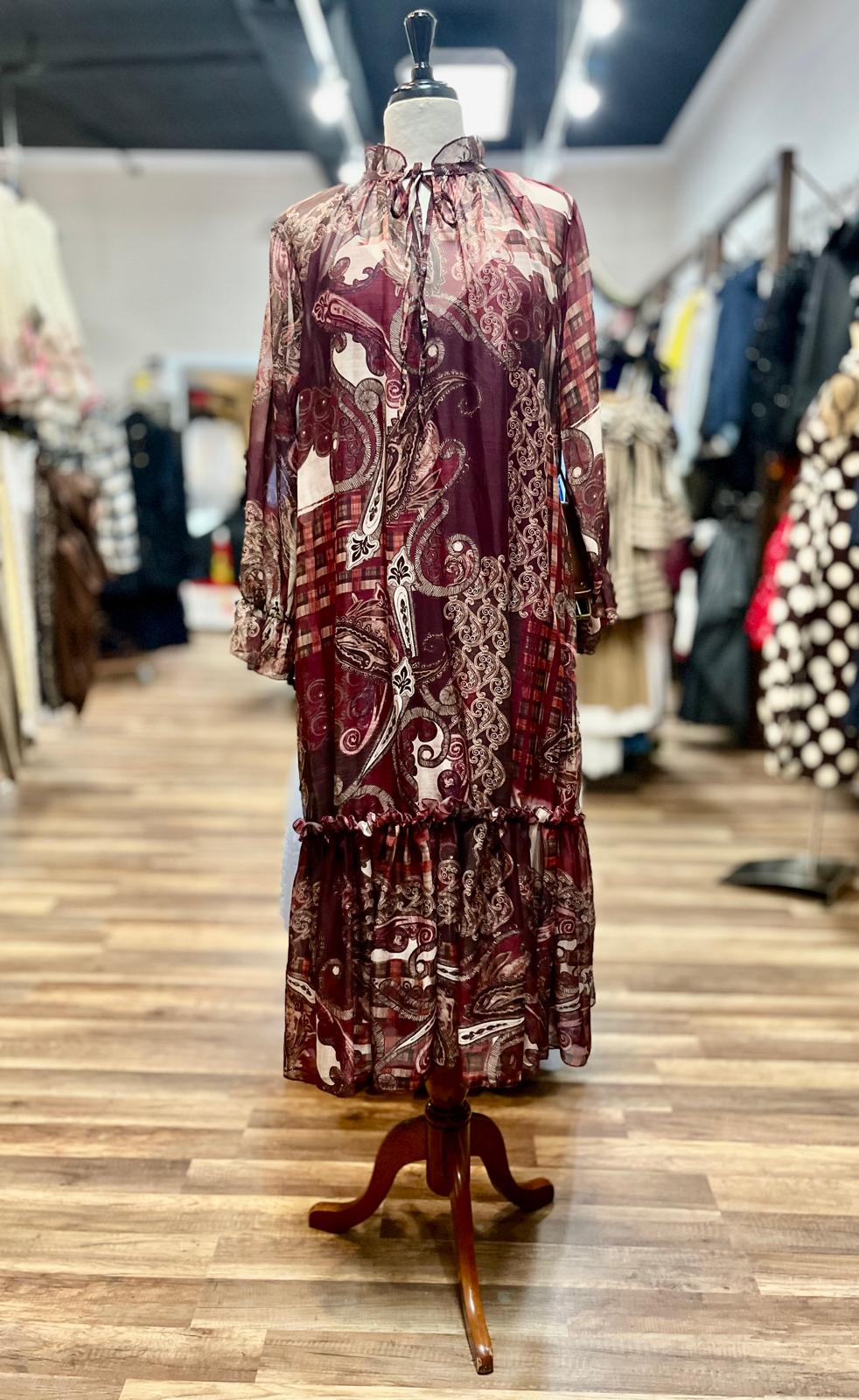 Printed Midi Dress