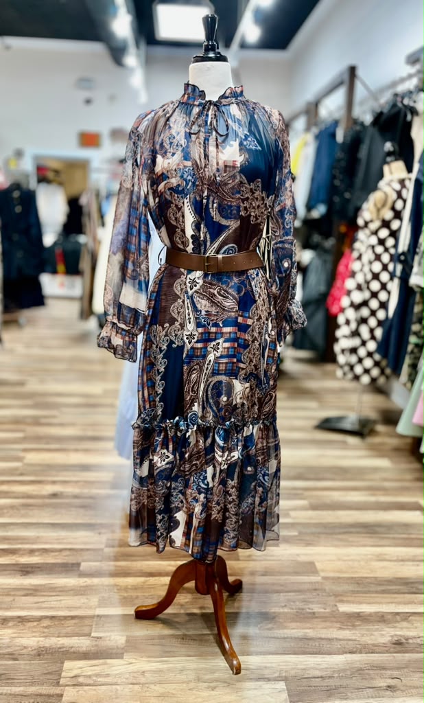 Printed Midi Dress