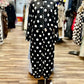 Polka Dot  Mandarin Collar Set