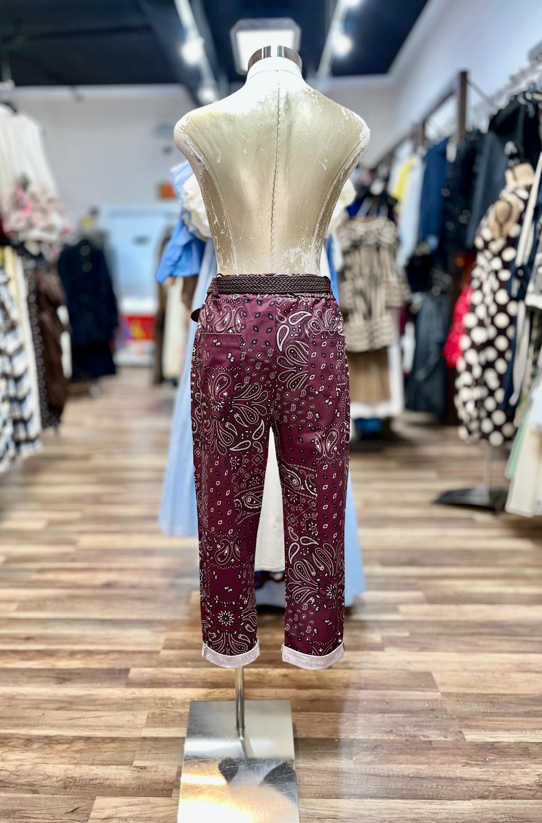 Paisley Print Pants