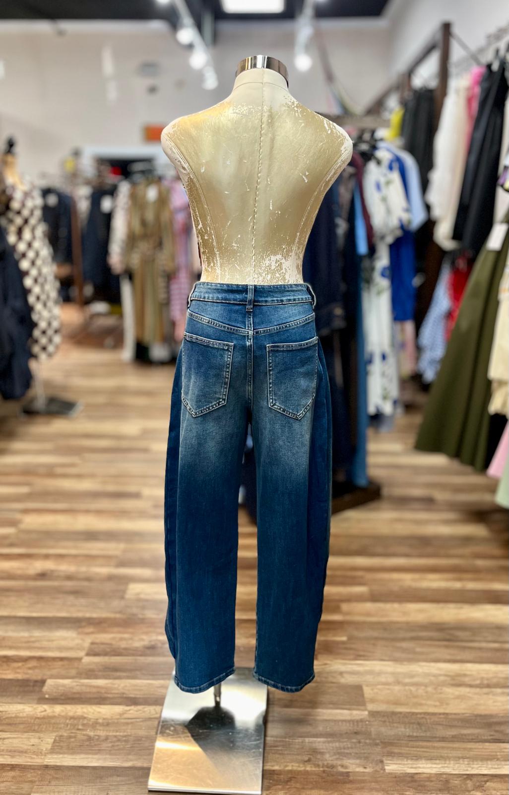 Layered  Wide -Leg  Jeans