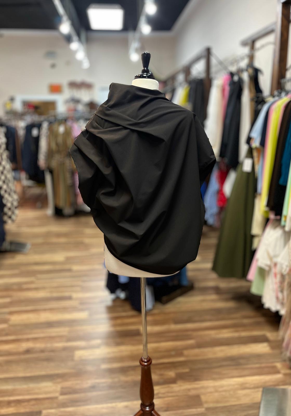 Draped Ruffle Blouse