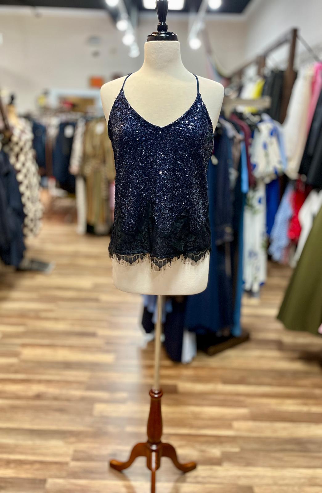 Sequin Lace Cami