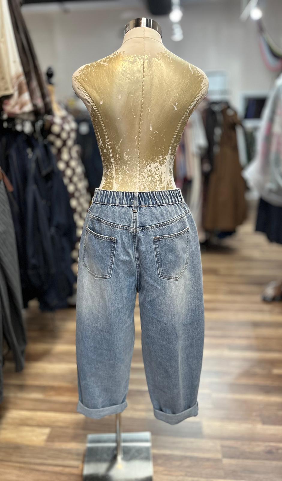 Floral Capri Jeans