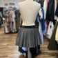 Glitter Pleated Mini Skirt