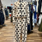 Polka Dot  Mandarin Collar Set
