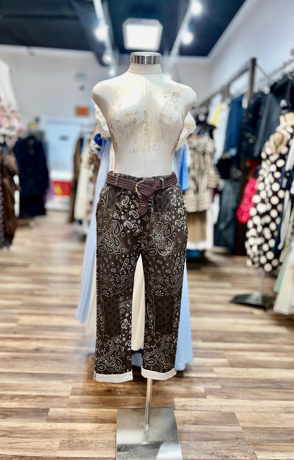 Paisley Print Pants