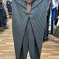 Pinstripe Wrap Pants