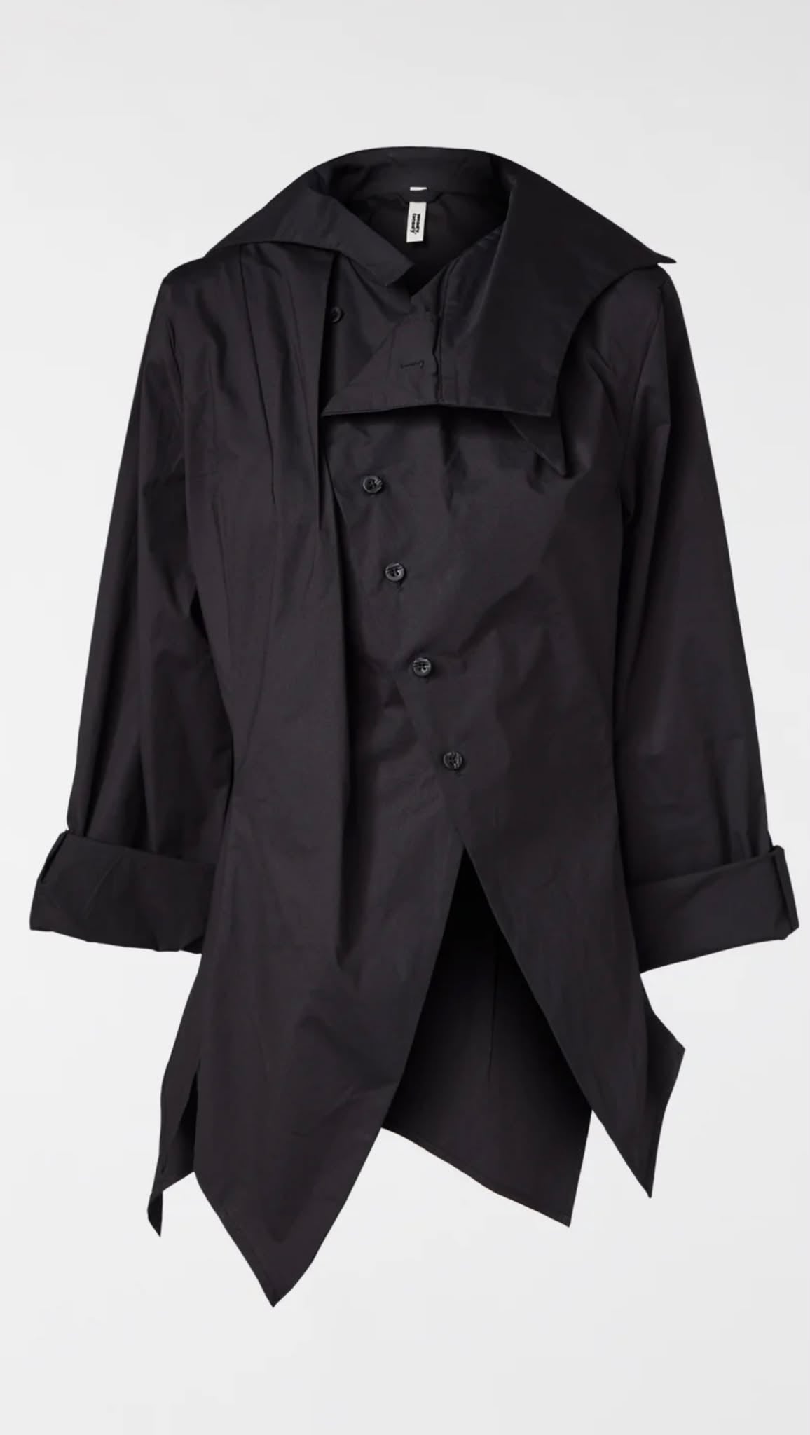 Asymmetrical Collar Shirt