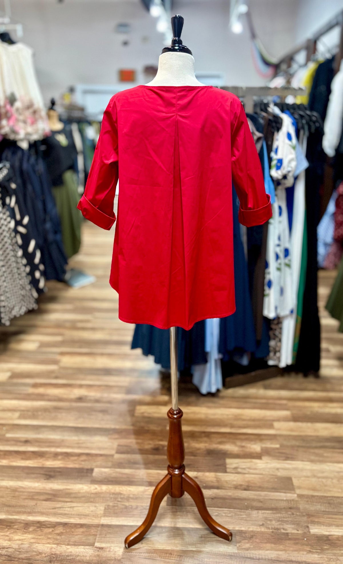 Asymmetric Pleated Top