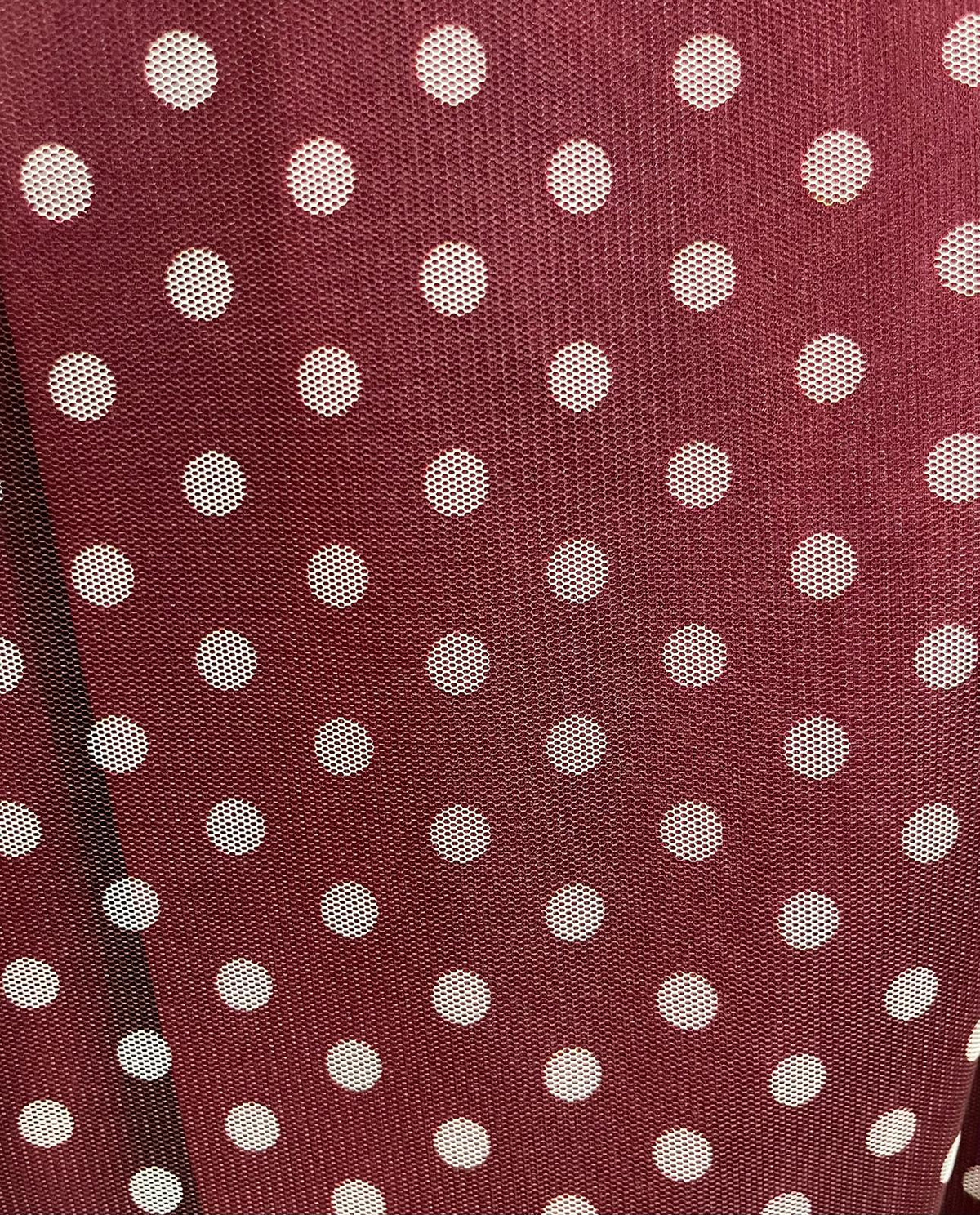 Polka Dot Tulle Midi Skirt