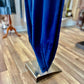 Velvet Barrel Pants With Pocket