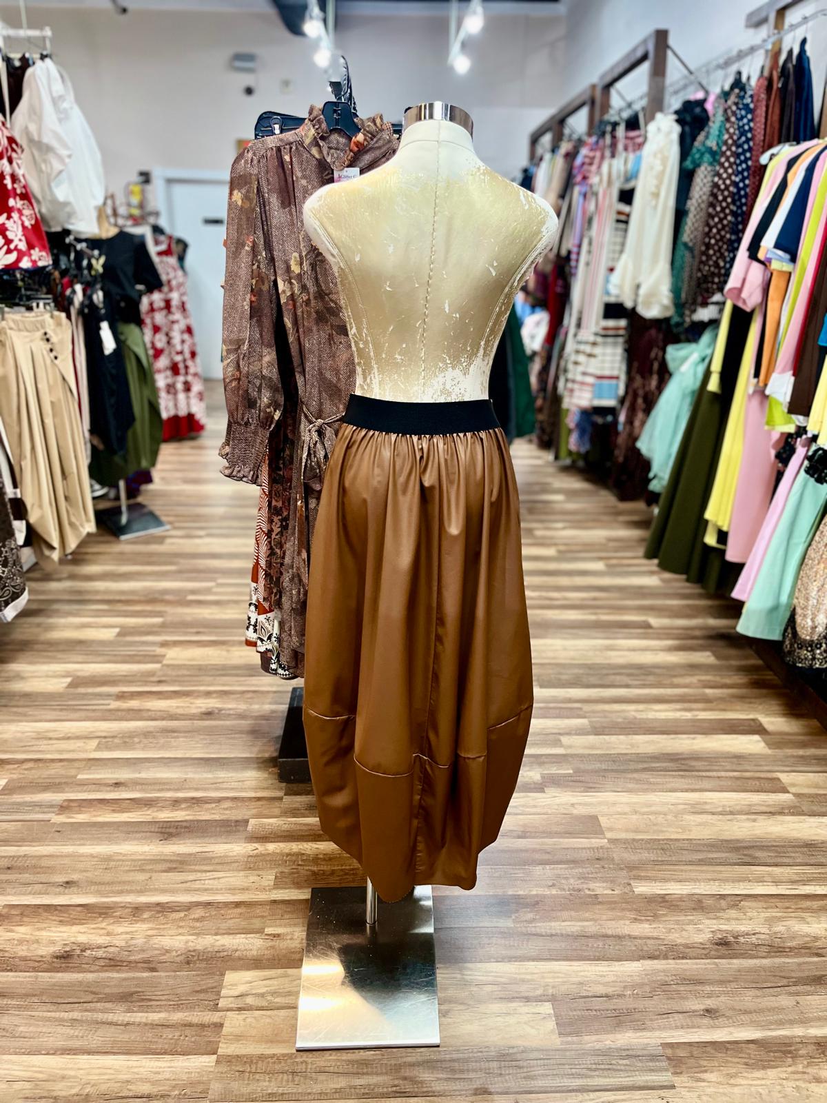 Balloon Midi Skirt