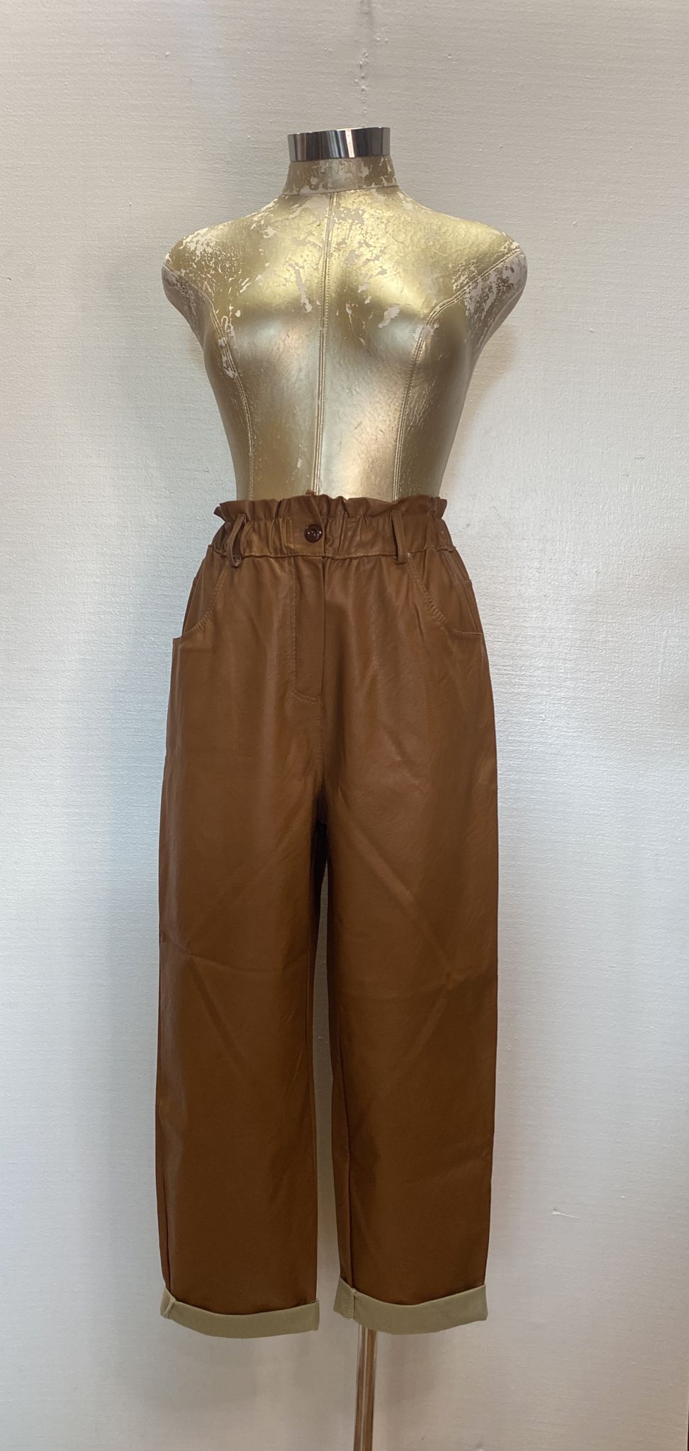 SYNTHETIC LEATHER PANTS
